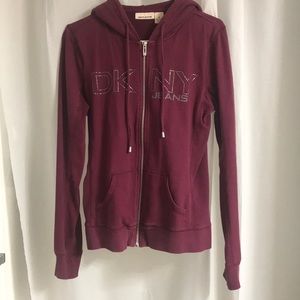 DKNY hooded zip up
